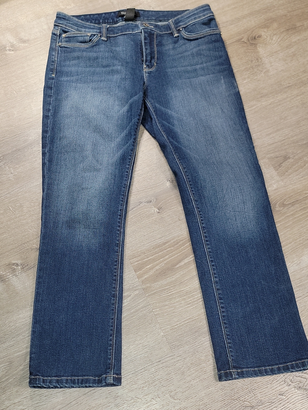 White House Black Market dark blue straight jeans